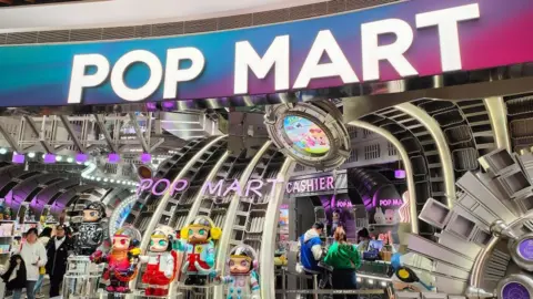 Getty Images Image of a Pop Mart storefront in Shanghai, China
