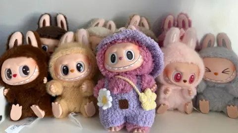 Chulie Wulie Picture of various Labubu toys in a range of colours
