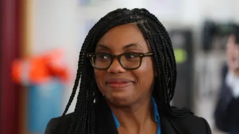 PA Conservative Party leader Kemi Badenoch during her visit to Farleigh Hospice in Chelmsford, Essex. Picture date: Friday May 9, 2025. PA Photo.