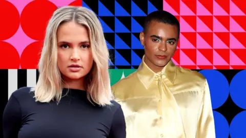 Getty Images A composite image of Molly Mae and Layton Williams