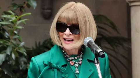 Getty Images Anna Wintour speaks during the Vogue World: Hollywood Press Announcement at Chateau Marmont on March 26, 2025 in Los Angeles, California