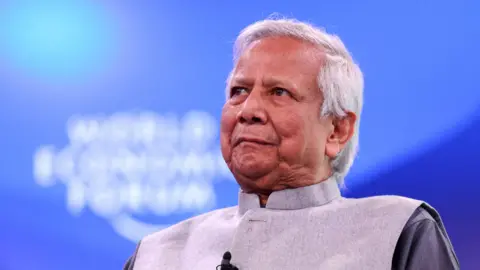 Reuters Muhammad Yunus, interim head of the Bangladesh government, attends the 55th annual World Economic Forum (WEF) meeting in Davos, Switzerland, January 23, 2025.